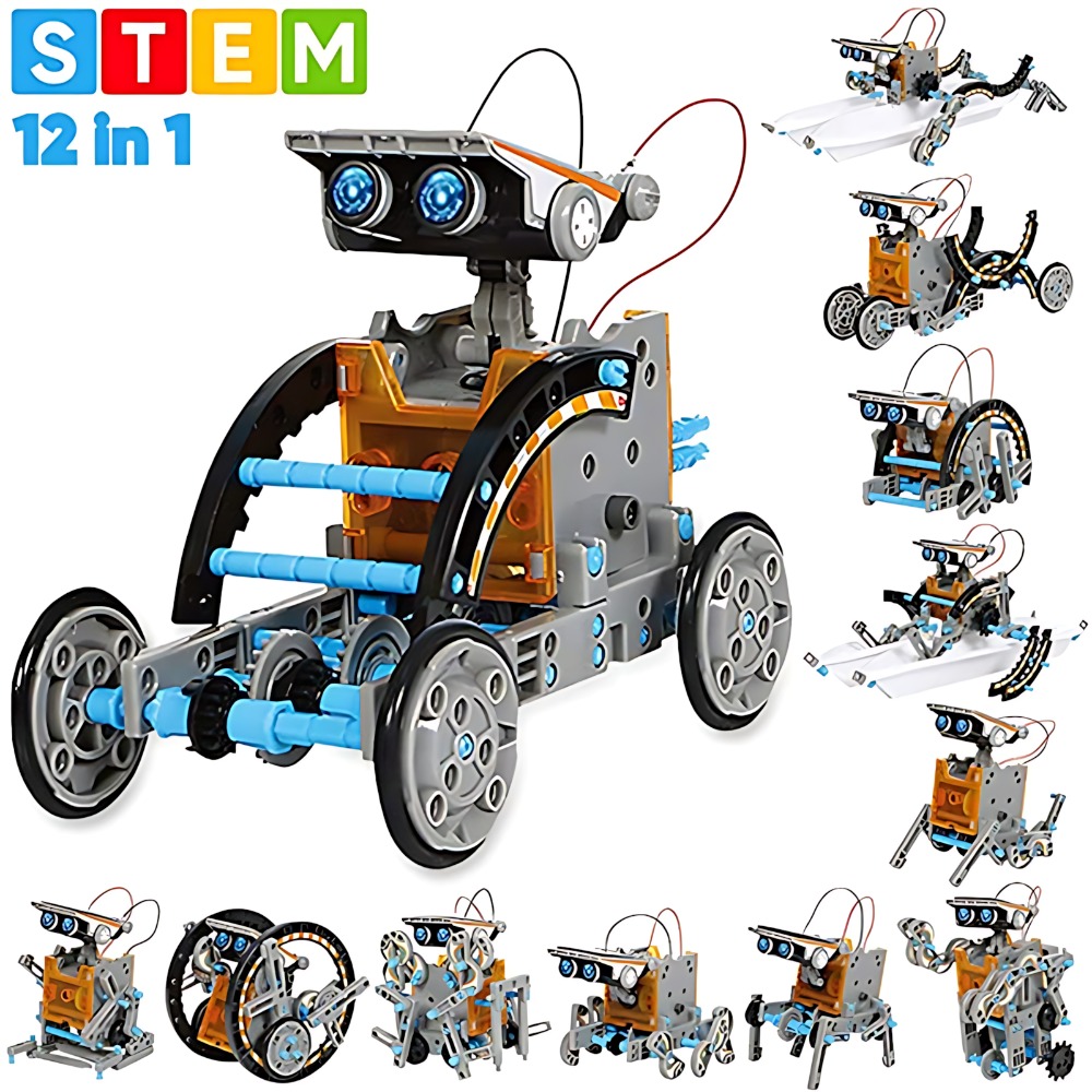 Science Robot - مجموعة مكعبات بناء روبوت شمسي 12