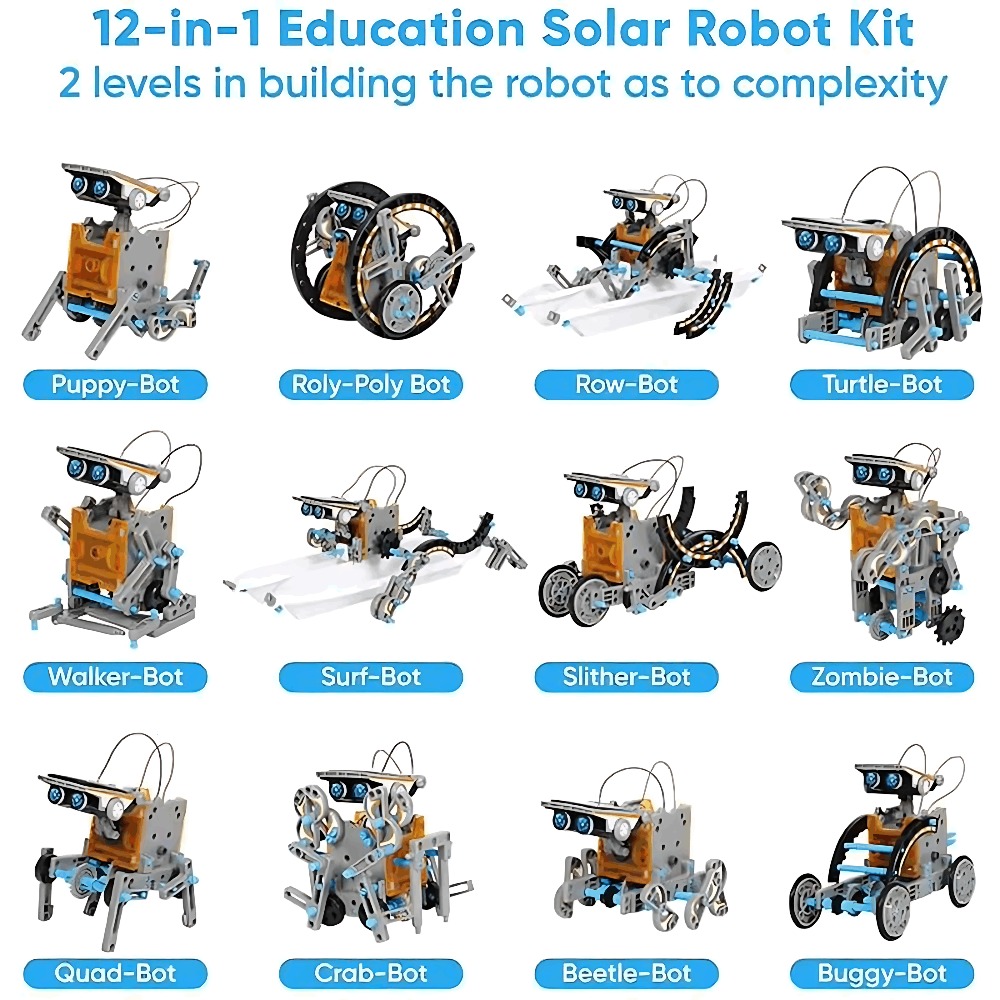 مجموعة مكعبات بناء روبوت شمسي  - مراجعة Science Robot وسعره