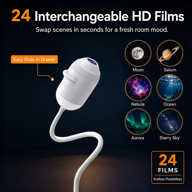 جهاز عرض سماء مرصعة بالنجوم ذك - مراجعة Planetarium Projector Home وسعره