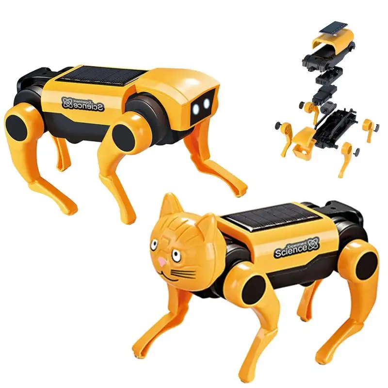 2IN1 الشمسية روبوت الكلب استبد - مراجعة Science Project Robot وسعره